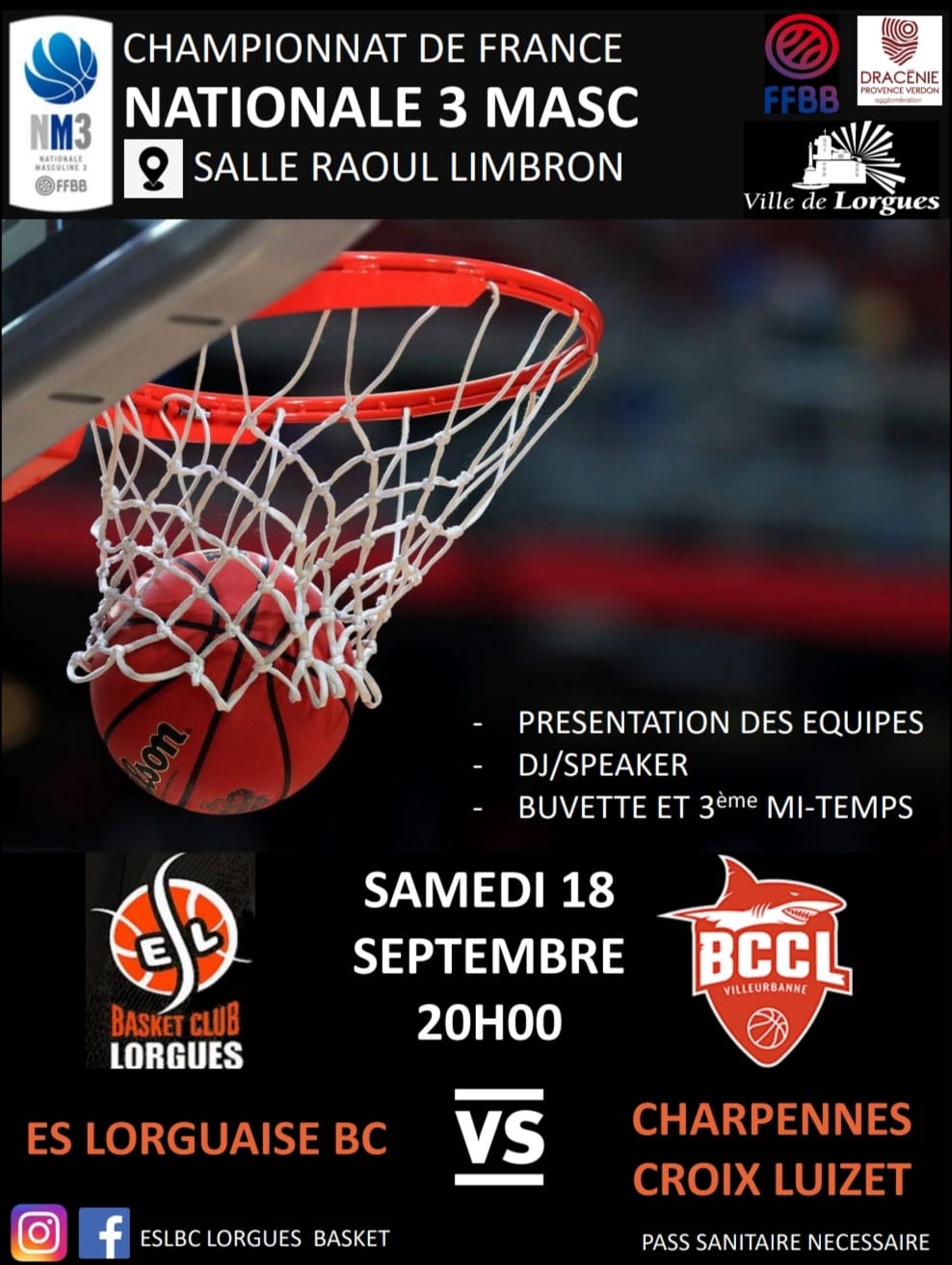Championnat Basket Lorgues Villeurbanne 2021